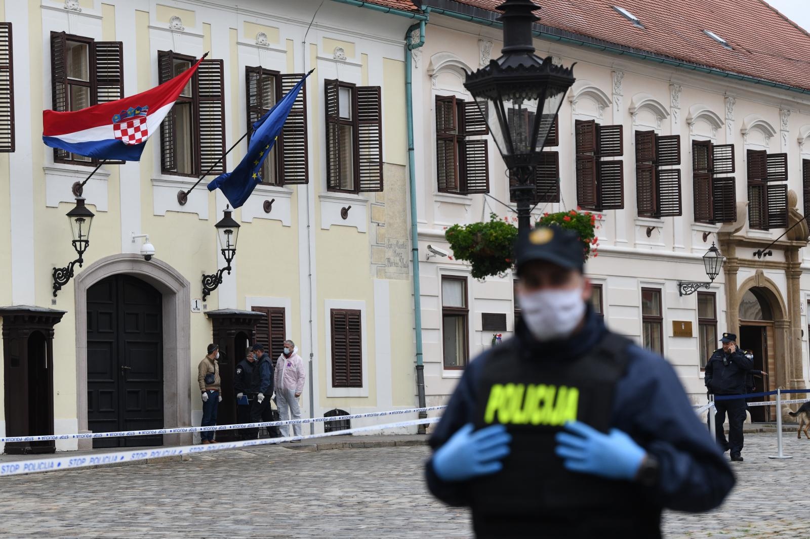 Zagreb: Na Trgu svetog Marka upucan je policajac