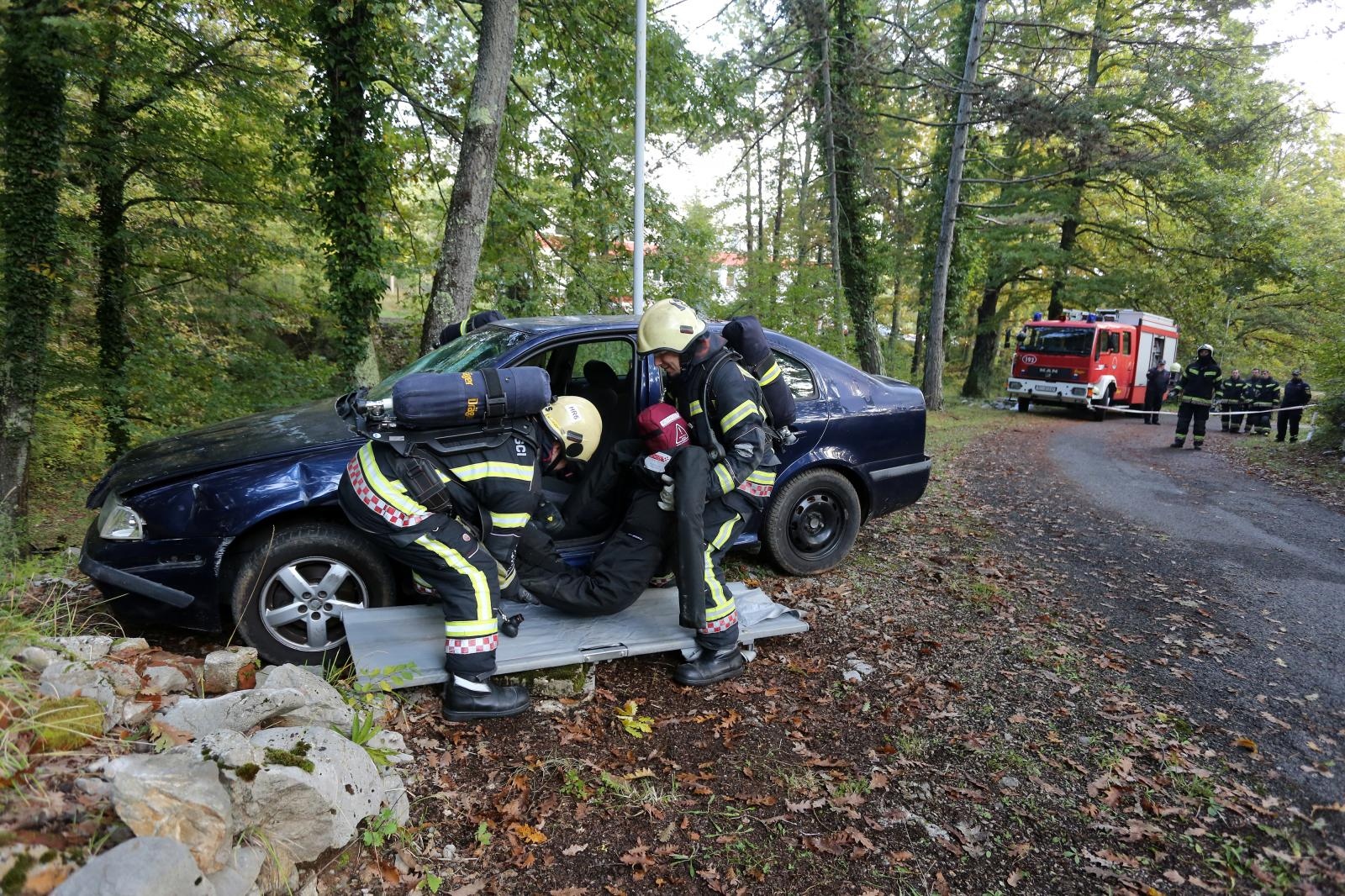 Šapjane: Vatorgasna vježba u slučaju nuklearne nezgode interventne jedinice pograničnih područja