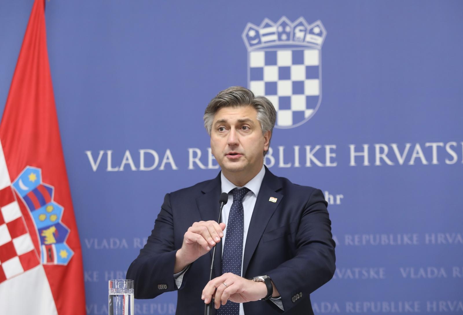 Zagreb: Konferencija za medije predsjednika Vlade Andreja Plenkovića Zagreb: Konferencija za medije predsjednika Vlade Andreja Plenkovića