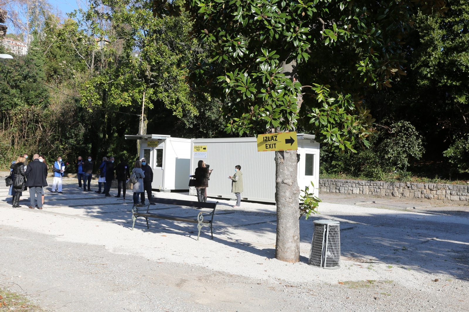 Opatija: Novi prostor za testiranje na COVID-19 na terenu bivšeg hotela Zagreb