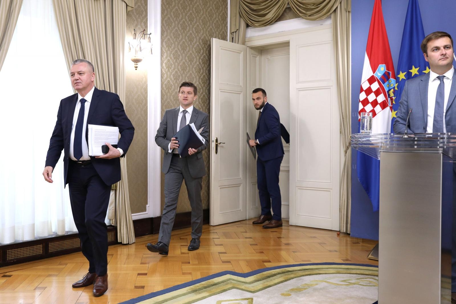 Zagreb: Konferencija za medije na sjednice Vlade