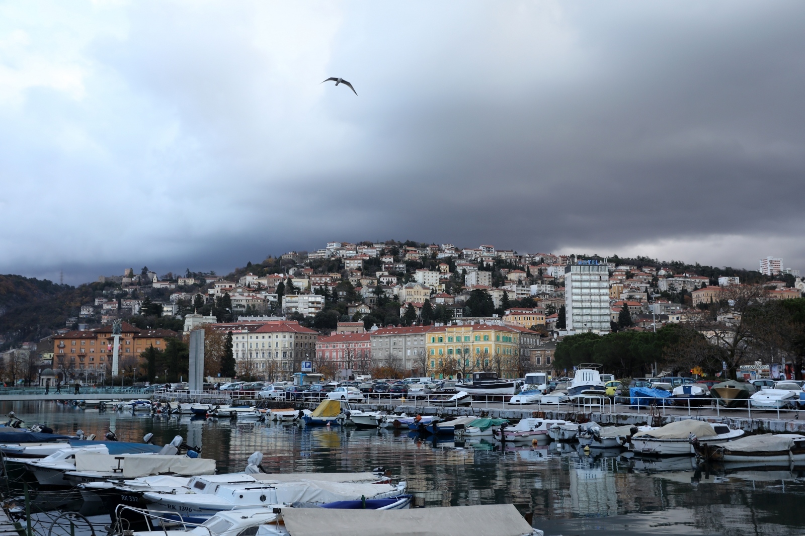 Rijeka: Kišni oblaci iznad Sušaka
