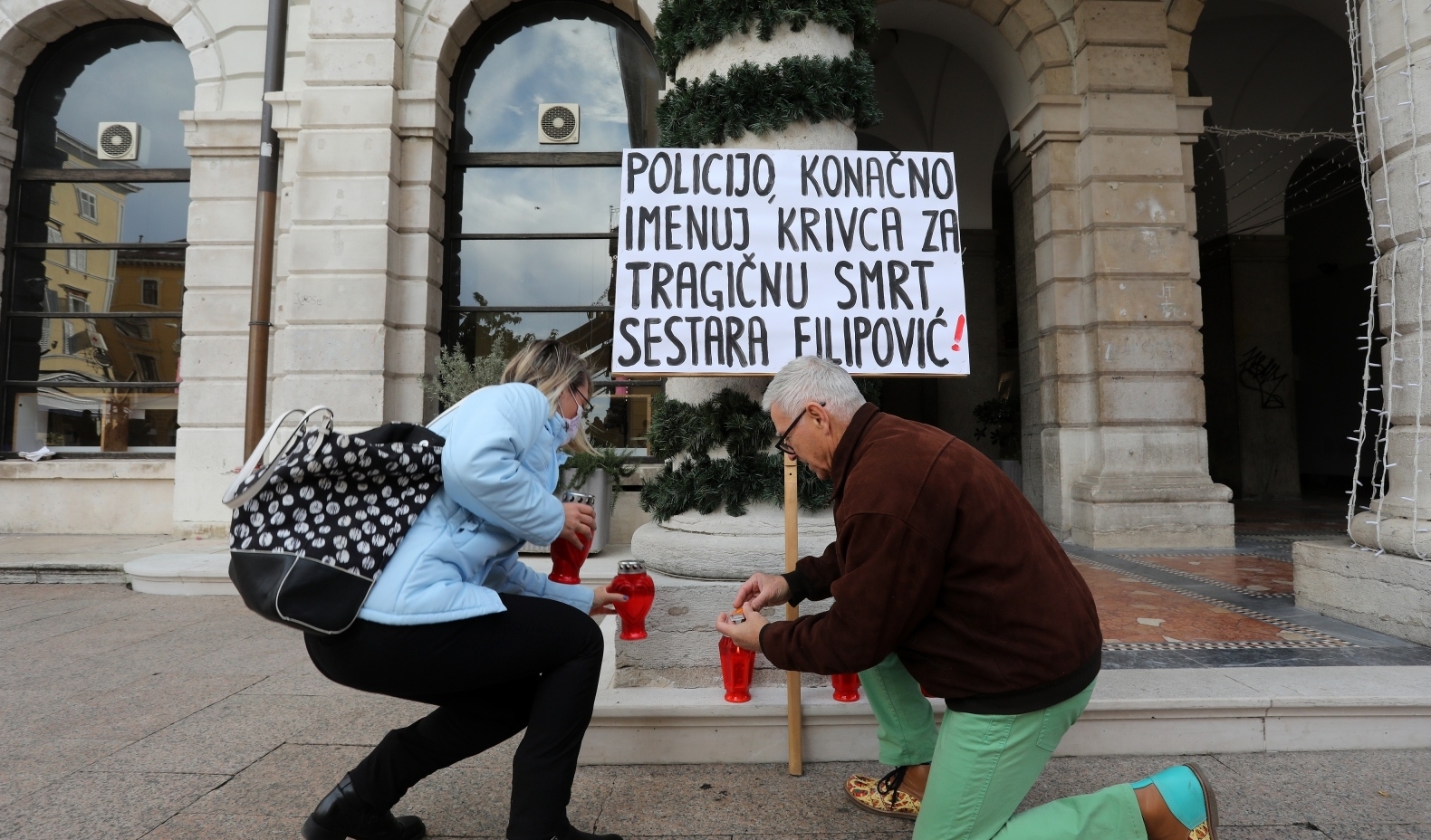 Rijeka: Građani prosvjeduju na 14. godišnjicu pogibije sestara Filipović