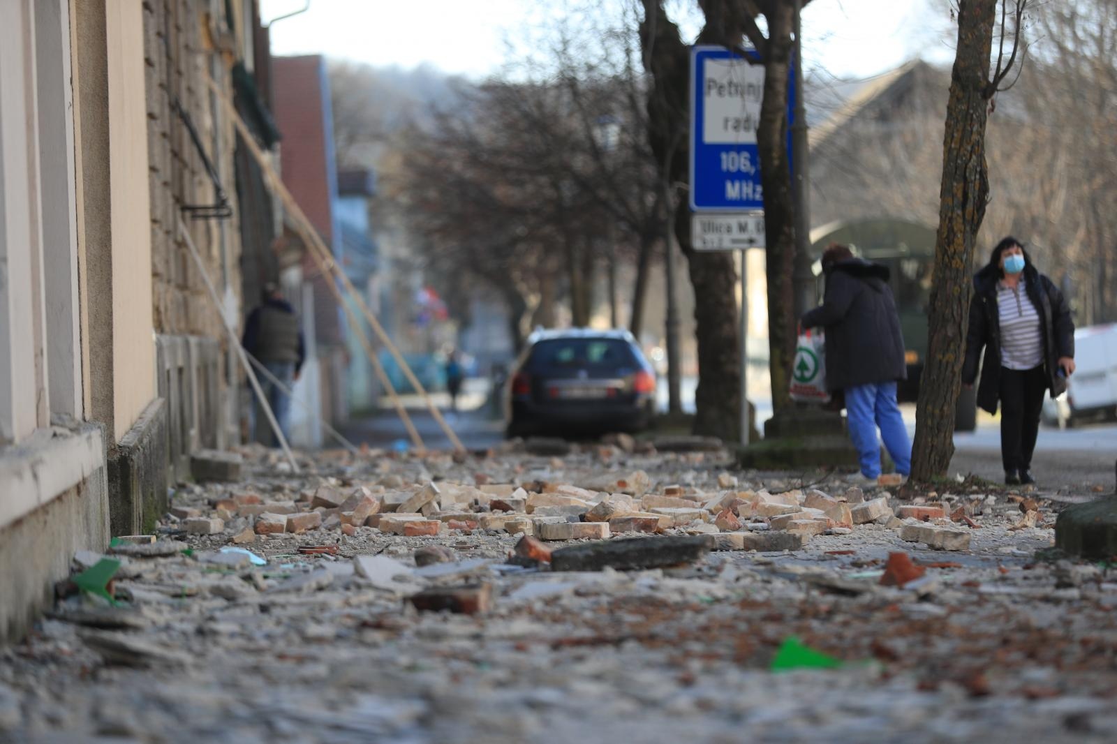 Posljedice razornog potresa u Petrinji i okolici
