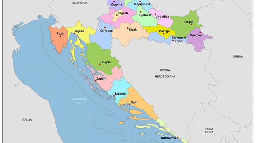 karta hrvatske