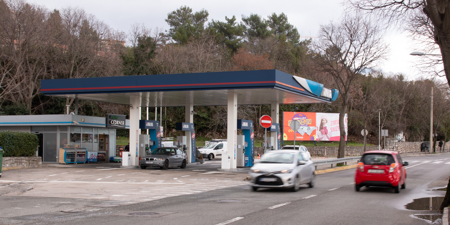Gradske Totali Ina Benzinska Pumpa Kantrida -4 Gradske Totali Ina Benzinska Pumpa Kantrida -4