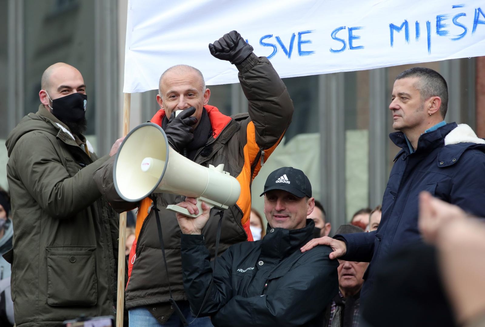 Zagreb: Prosvjed poduzetnika zbog neadekvatnih ekonomskih mjera