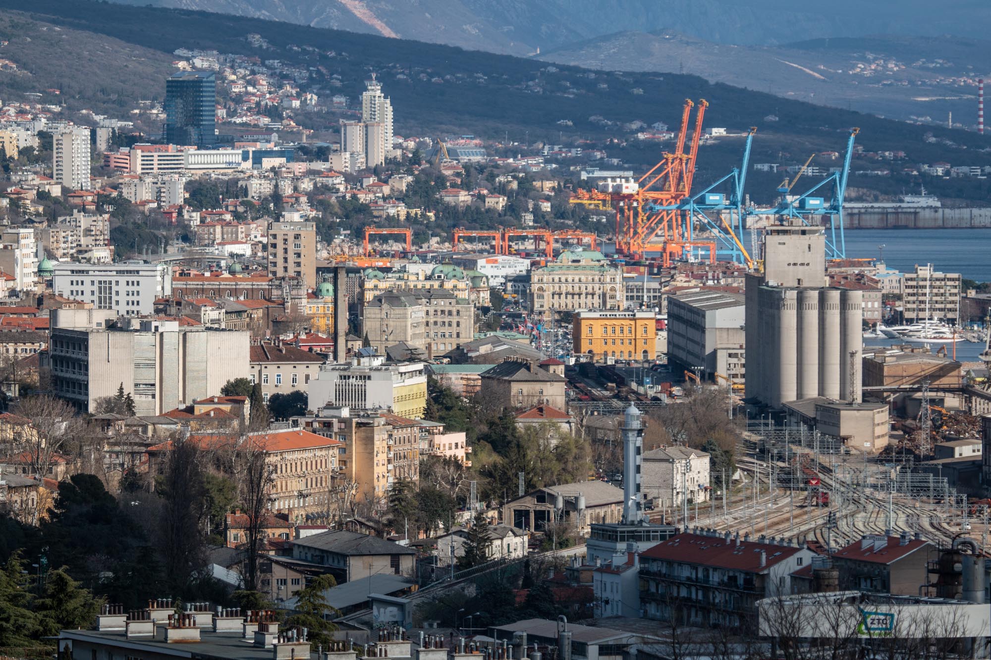 Gradske Totali Panorama Pogled Krnjevo Centar -9