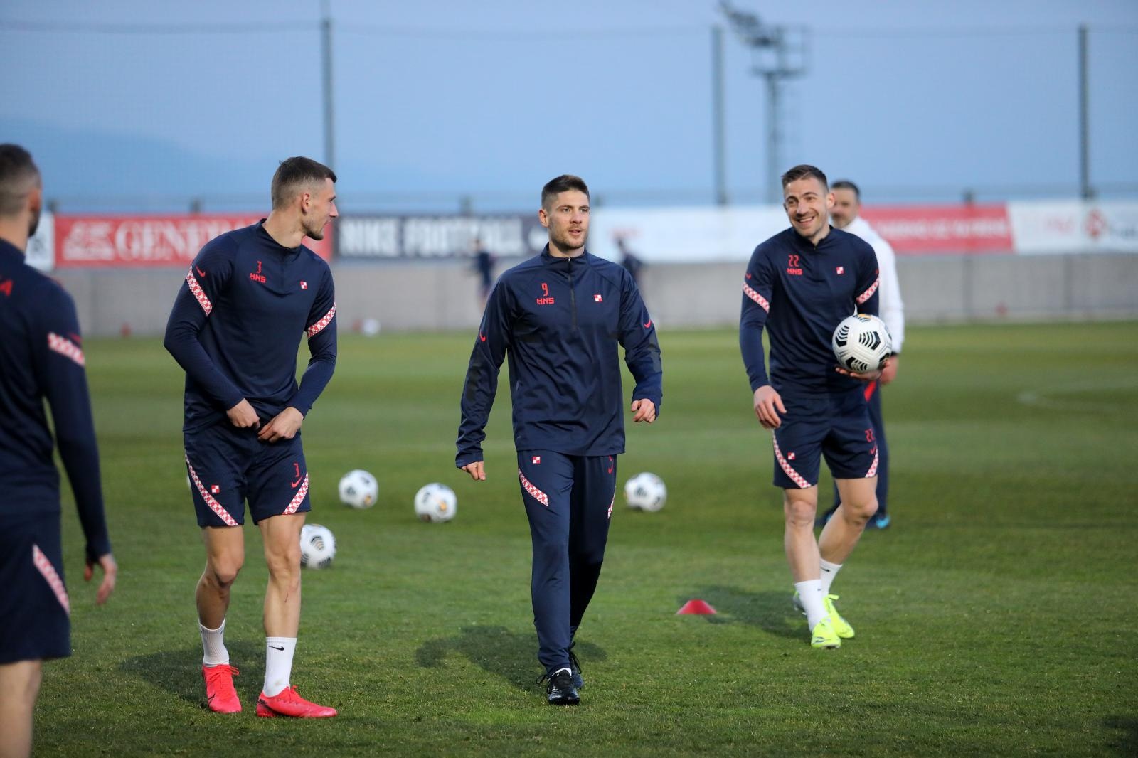 Rijeka: Trening Hrvatske nogometne reprezentacije na stadionu Rujevica