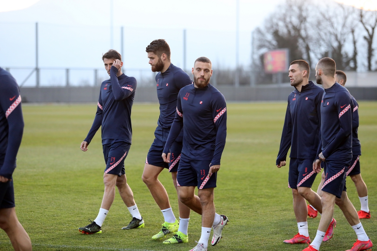 Rijeka: Trening Hrvatske nogometne reprezentacije na stadionu Rujevica