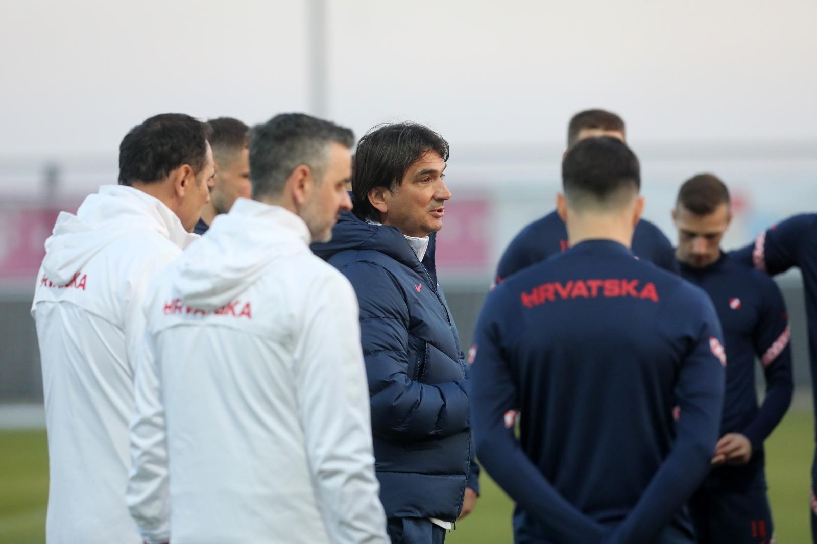 Rijeka: Trening Hrvatske nogometne reprezentacije na stadionu Rujevica