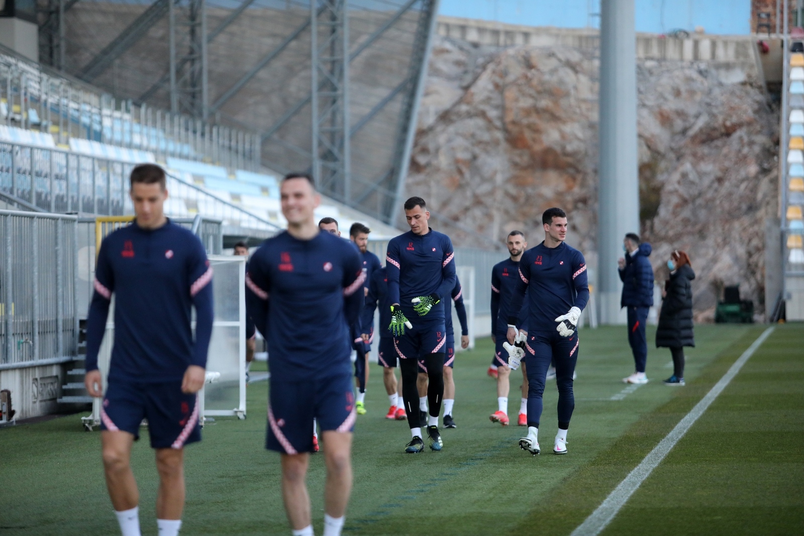 Rijeka: Trening Hrvatske nogometne reprezentacije na stadionu Rujevica