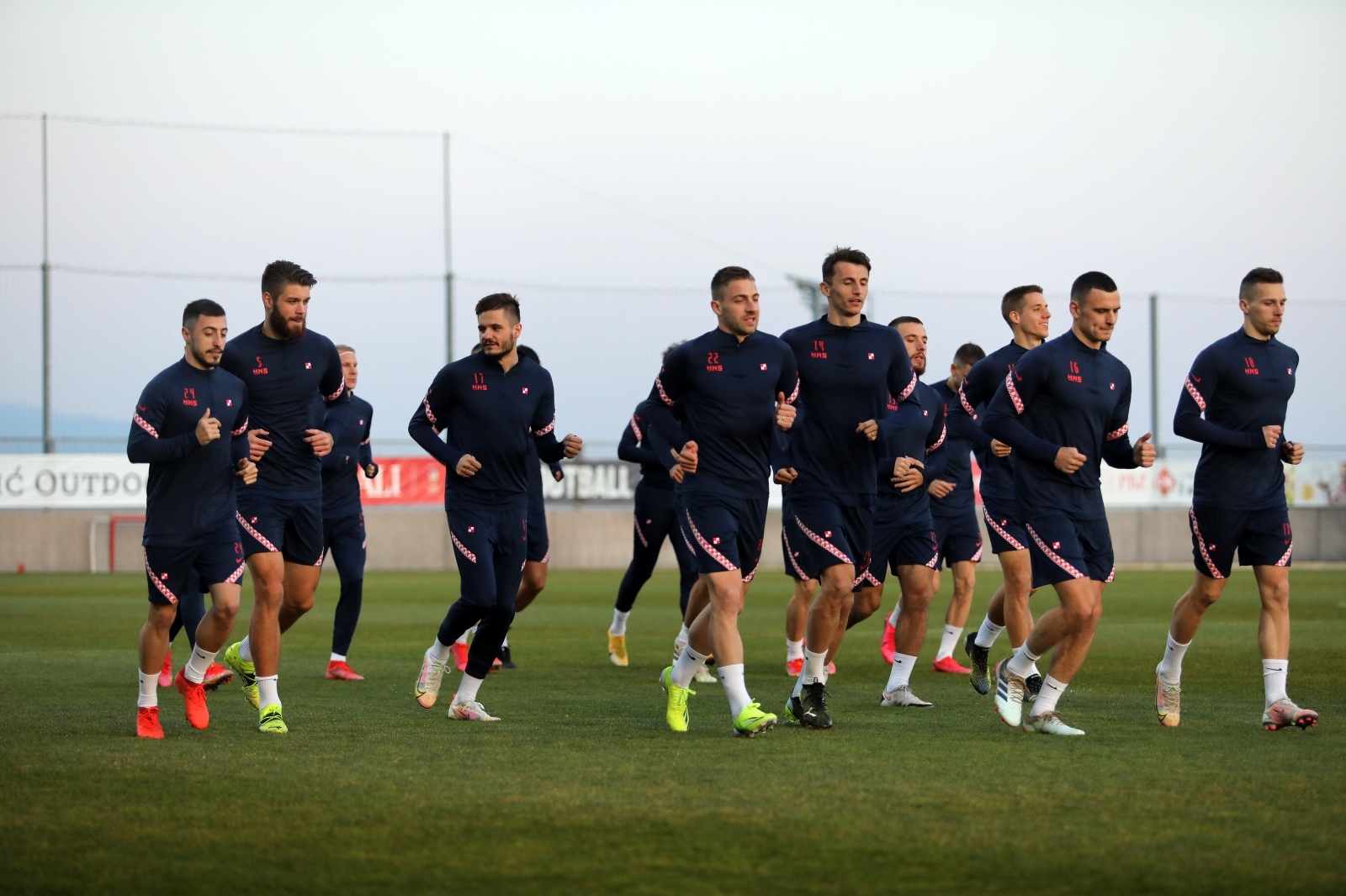 Rijeka: Trening Hrvatske nogometne reprezentacije na stadionu Rujevica