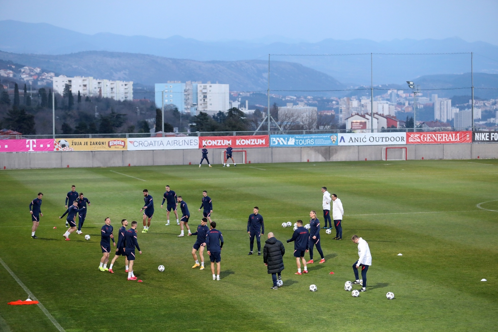 Rijeka: Trening Hrvatske nogometne reprezentacije na stadionu Rujevica