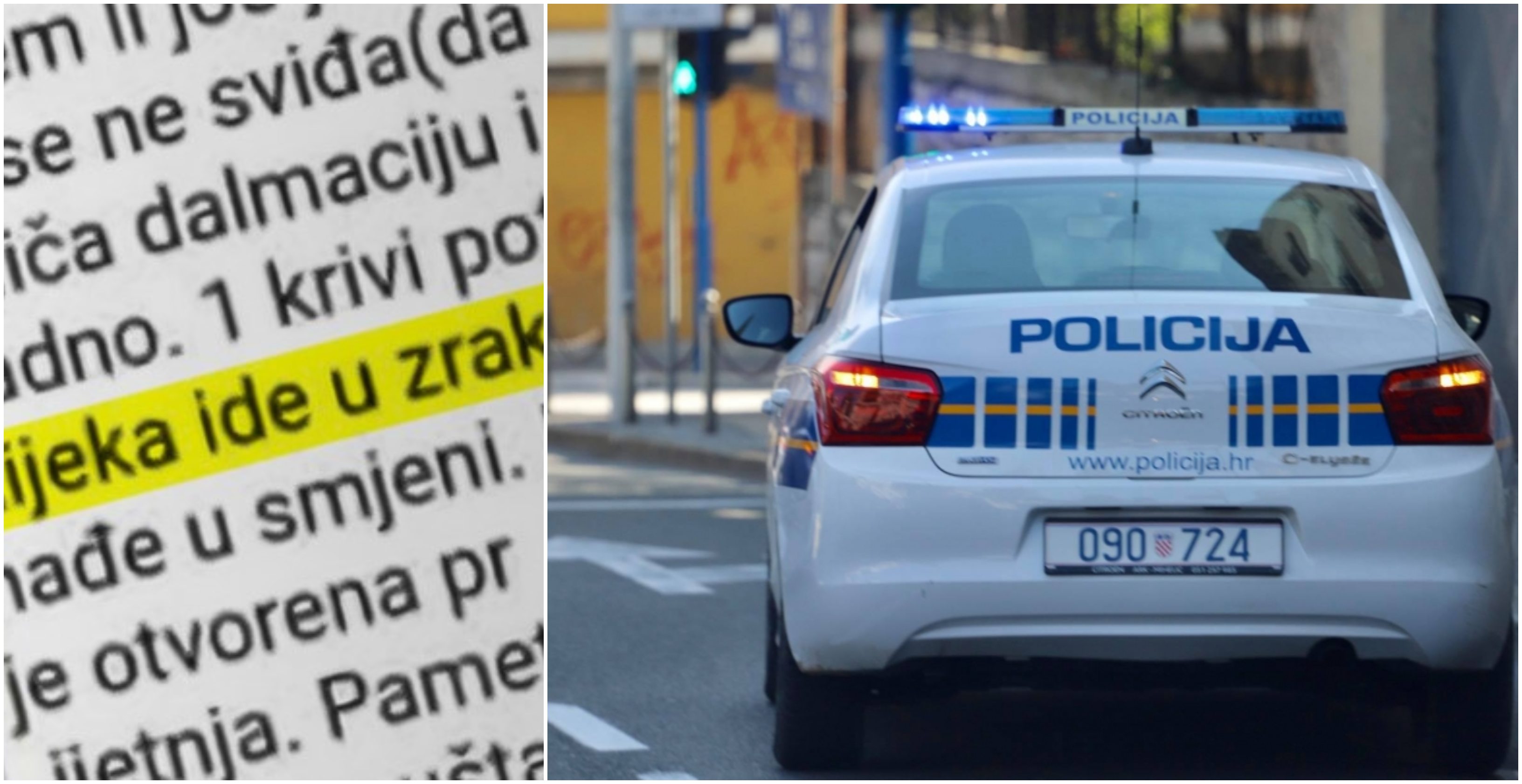 prijetnja poliija naslovna