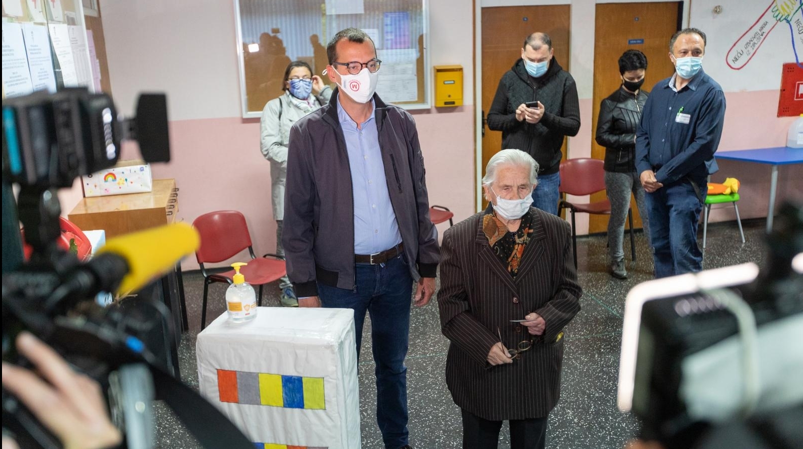 Rijeka, 16.05.2021 – Marko Filipovic, kandidat za gradonacelnika izasao je na glasanje Rijeka, 16.05.2021 – Marko Filipovic, kandidat za gradonacelnika izasao je na glasanje
