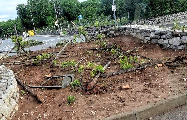 kastav križanje vandalizam