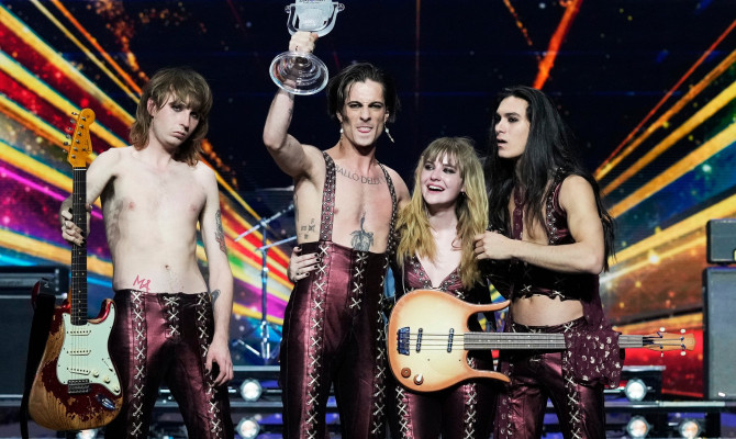 Winner Euro Vision Songcontest 2021 – Maneskin uit Italie – Rotterdam
