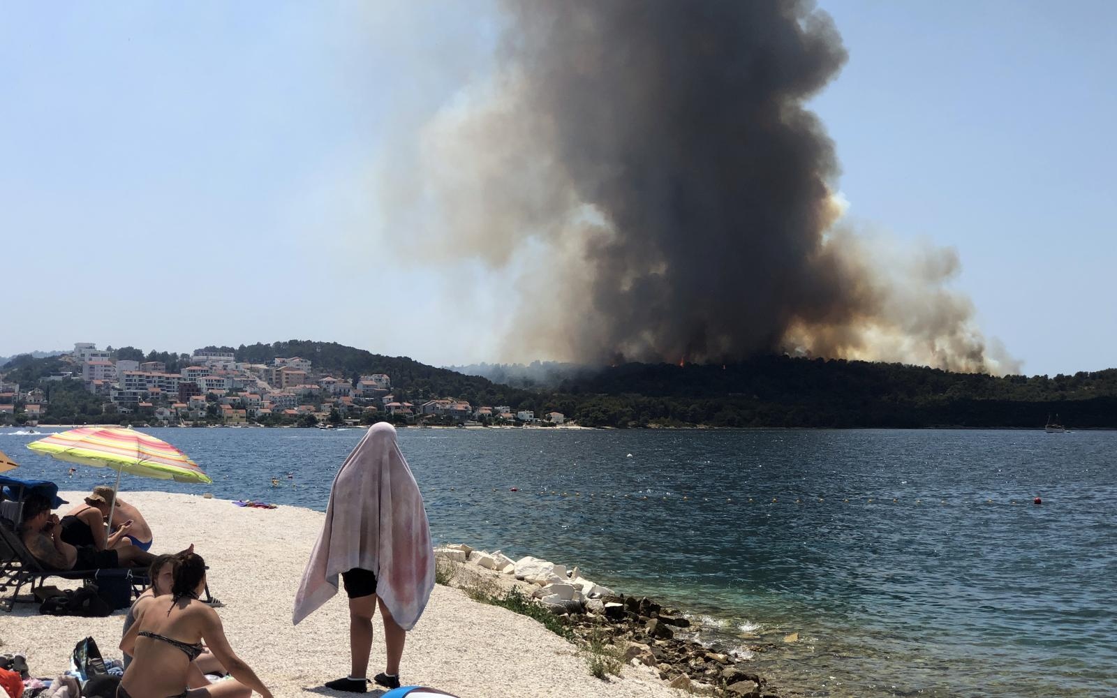 Na Čiovu izbio veliki požar Na Čiovu izbio veliki požar