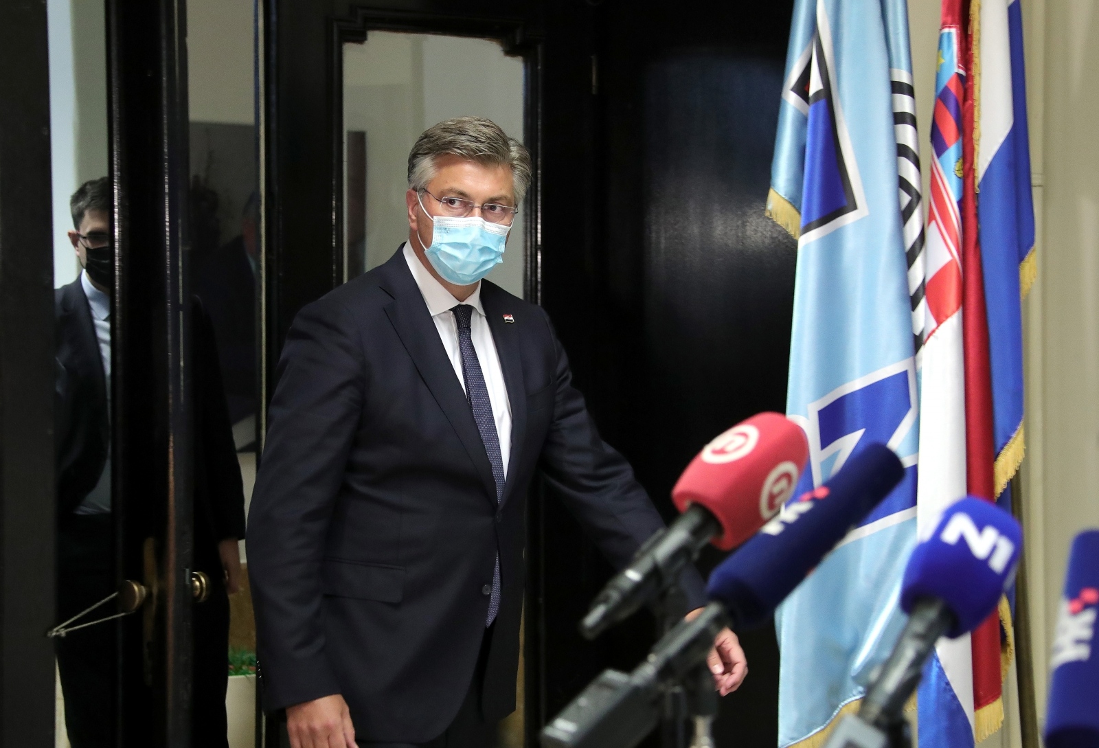 Zagreb: Andrej Plenković dao izjavu medjima nakon sjednice Predsjedništva HDZ-a