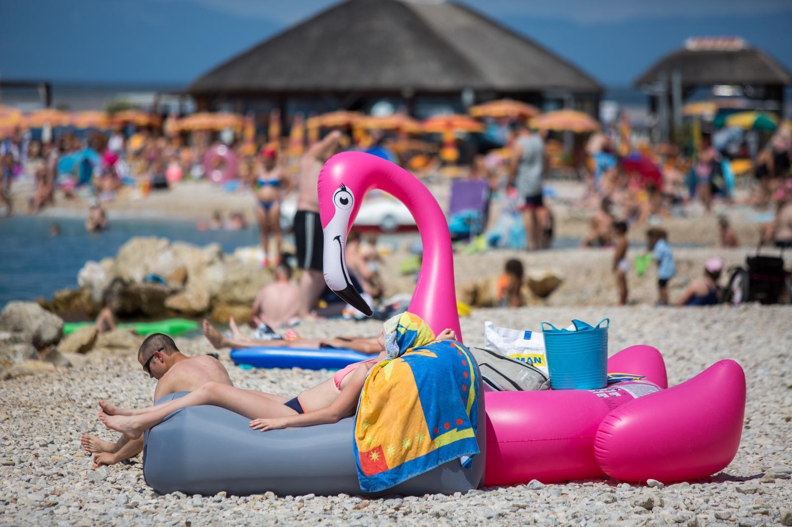 Plaže prepune kupaèa na na kvarnerskoj obali