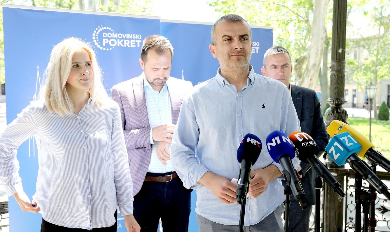 Zagreb: Stožer Miroslava Škore održao konferenciju za medije na Zrinjevcu