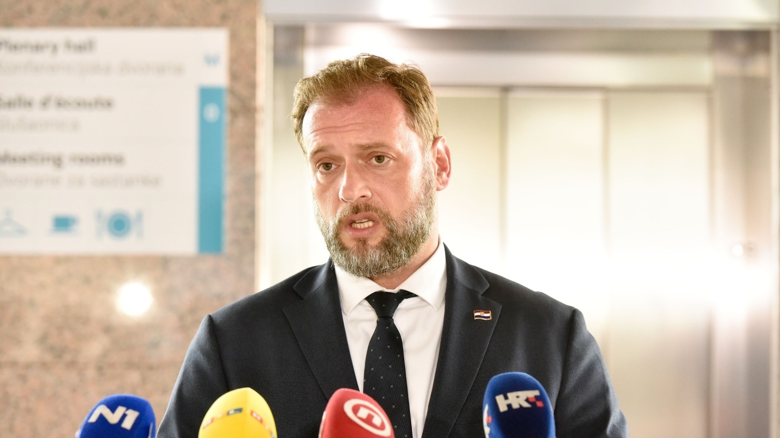 Zagreb: Ministar Mario Banožić dao je izjavu medijima