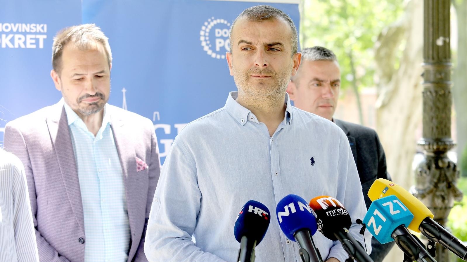 Zagreb: Stožer Miroslava Škore održao konferenciju za medije na Zrinjevcu