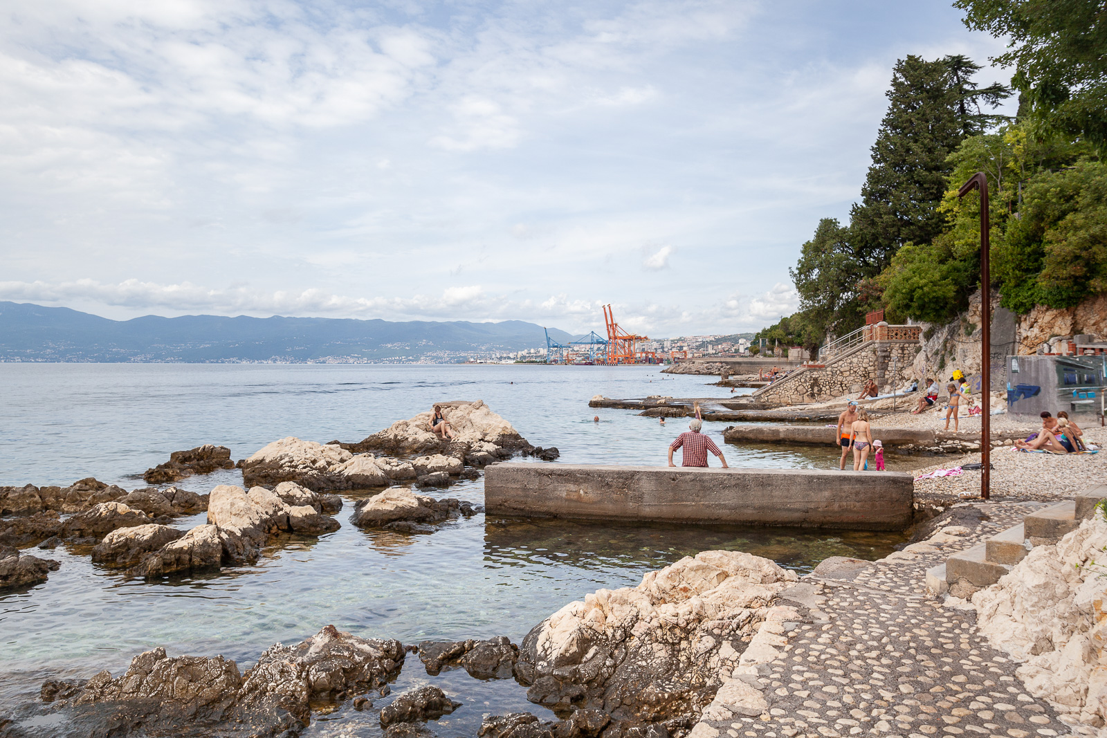 Plaža Grčevo Pećine ljeto 2021 2