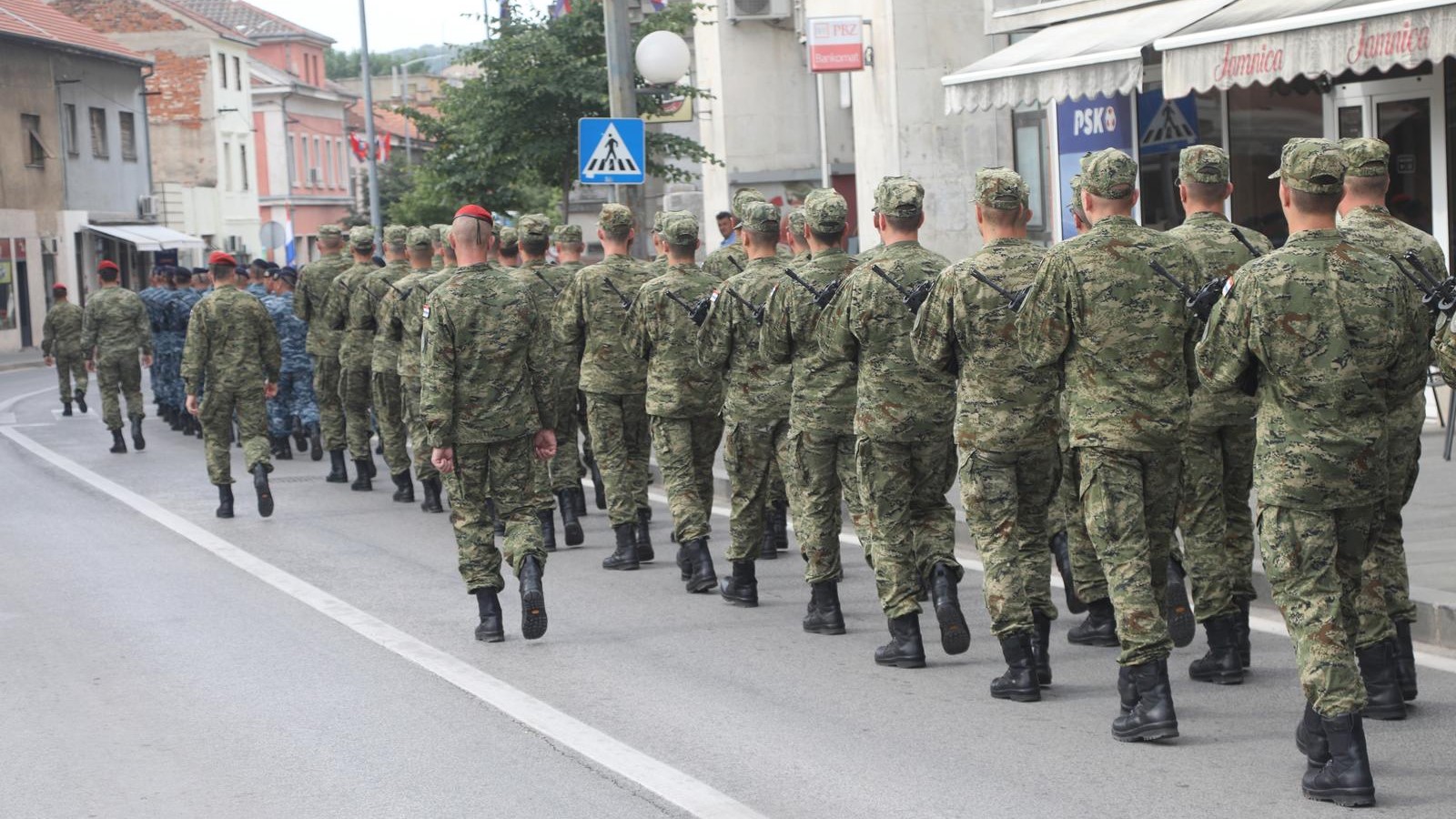 Generalna proba polaganja vijenaca uoči proslave Oluje u Kninu