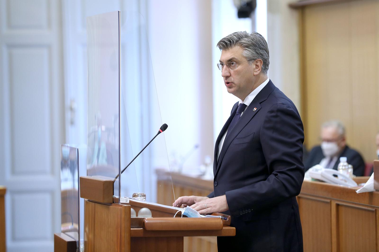 Zagreb: Premijer Plenković Saboru podnio Godišnje izvješće o radu Vlade
