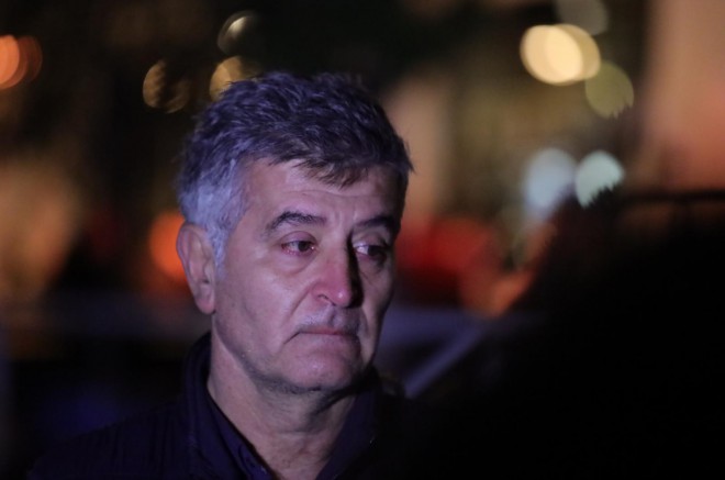 Beograd: Otac nestalog Splićanina Mateja Periša, Nenad Periš, ispred kluba Gotik
