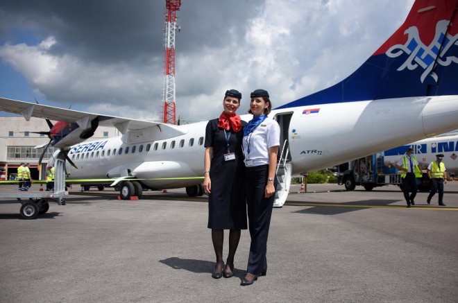 Po prvi puta ove godine u pulsku Zračnu luku sletjela i avio kompanija Air Serbia