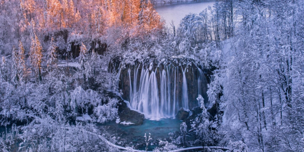 Netaknuta priroda Plitvičkih jezera tijekom zime Netaknuta priroda Plitvičkih jezera tijekom zime