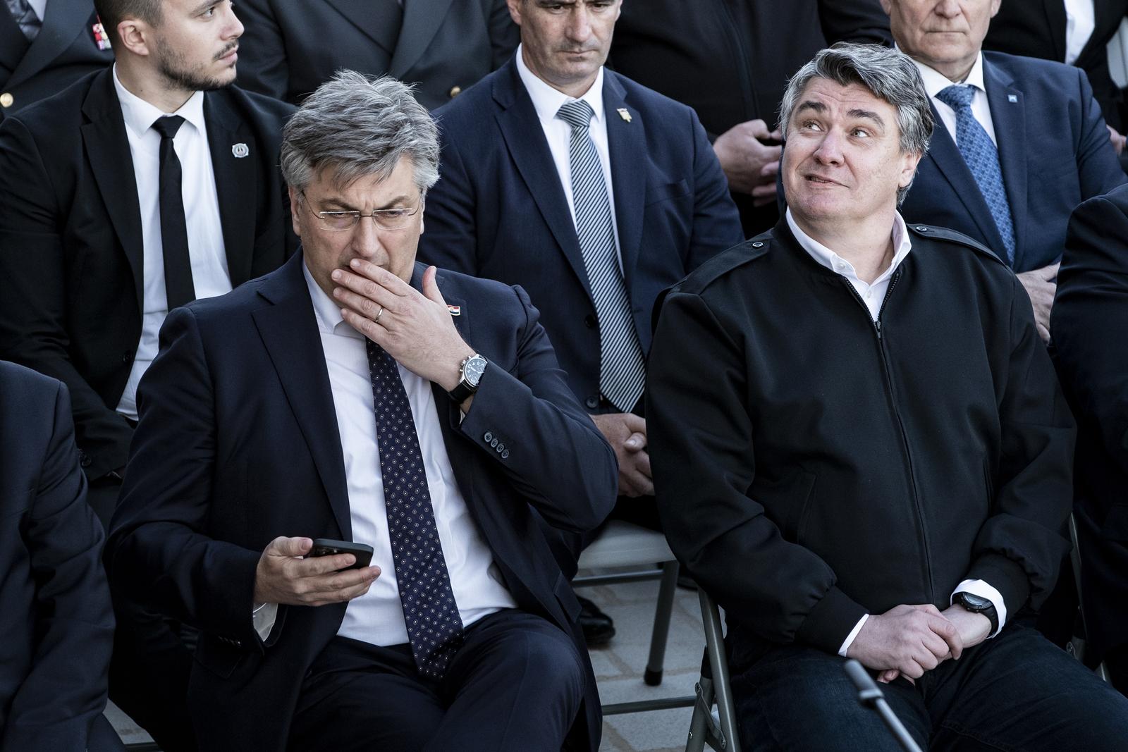 Unatoč napetostima Milanović i Plenković ipak rame uz rame Unatoč napetostima Milanović i Plenković ipak rame uz rame