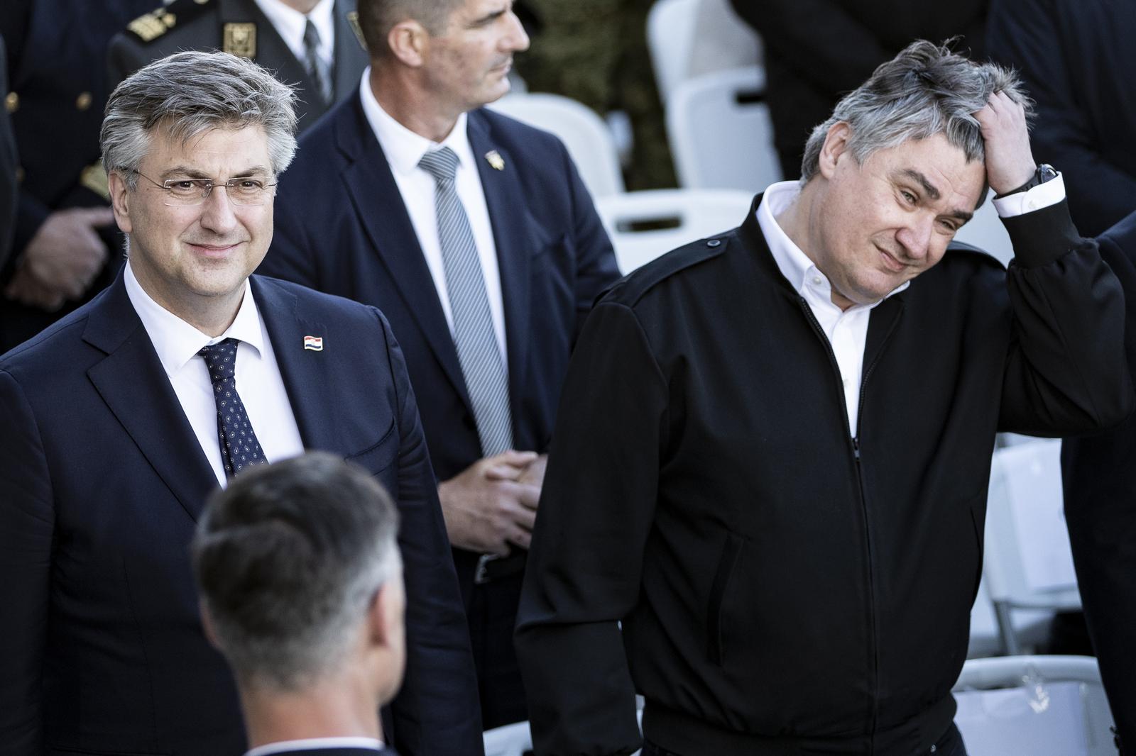 Unatoč napetostima Milanović i Plenković ipak rame uz rame Unatoč napetostima Milanović i Plenković ipak rame uz rame