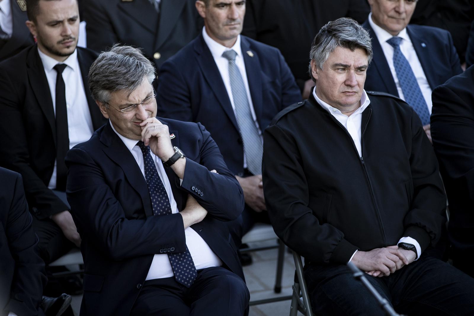 Unatoč napetostima Milanović i Plenković ipak rame uz rame Unatoč napetostima Milanović i Plenković ipak rame uz rame