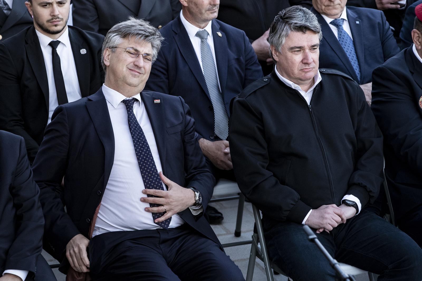 Unatoč napetostima Milanović i Plenković ipak rame uz rame Unatoč napetostima Milanović i Plenković ipak rame uz rame