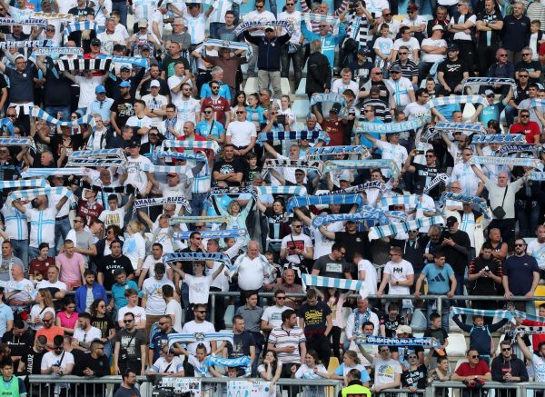 Rijeka: Navijači na tribinama prate susret 34. kola Prve HNL između Rijeke i Hajduka