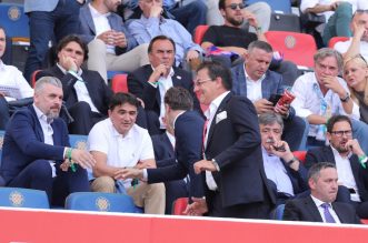 Split: Stadion Poljud,  Finale Hrvatskog nogometnog kupa HNK Hajduk – HNK Rijeka, svečana loža