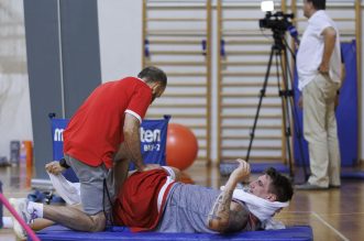 Opatija: Trening hrvatskih košarkaša uoči kvalifikacijske utakmice za Svjetsko prvenstvo protiv Finske Opatija: Trening hrvatskih košarkaša uoči kvalifikacijske utakmice za Svjetsko prvenstvo protiv Finske