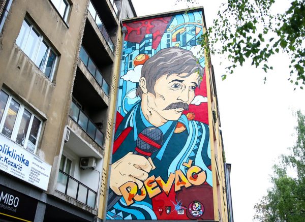 Sarajevo: Završen mural posvećen frontmenu grupe Indexi Davorinu Popoviću