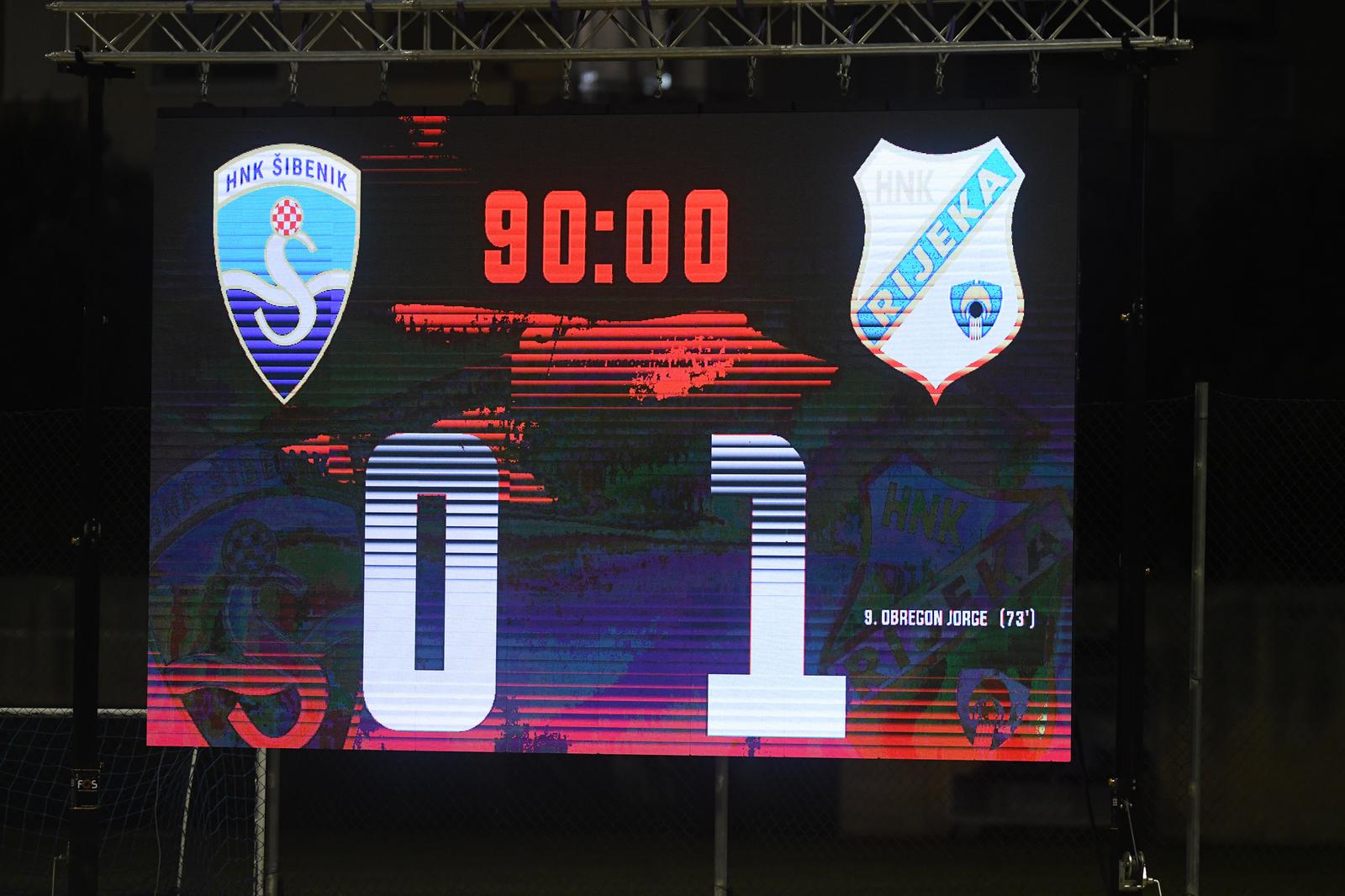 Rijeka je u gostima na Šubićevcu pobjedila Šibenik 1:0 Rijeka je u gostima na Šubićevcu pobjedila Šibenik 1:0