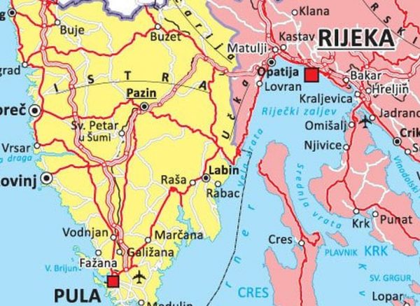 karta istra kvarner