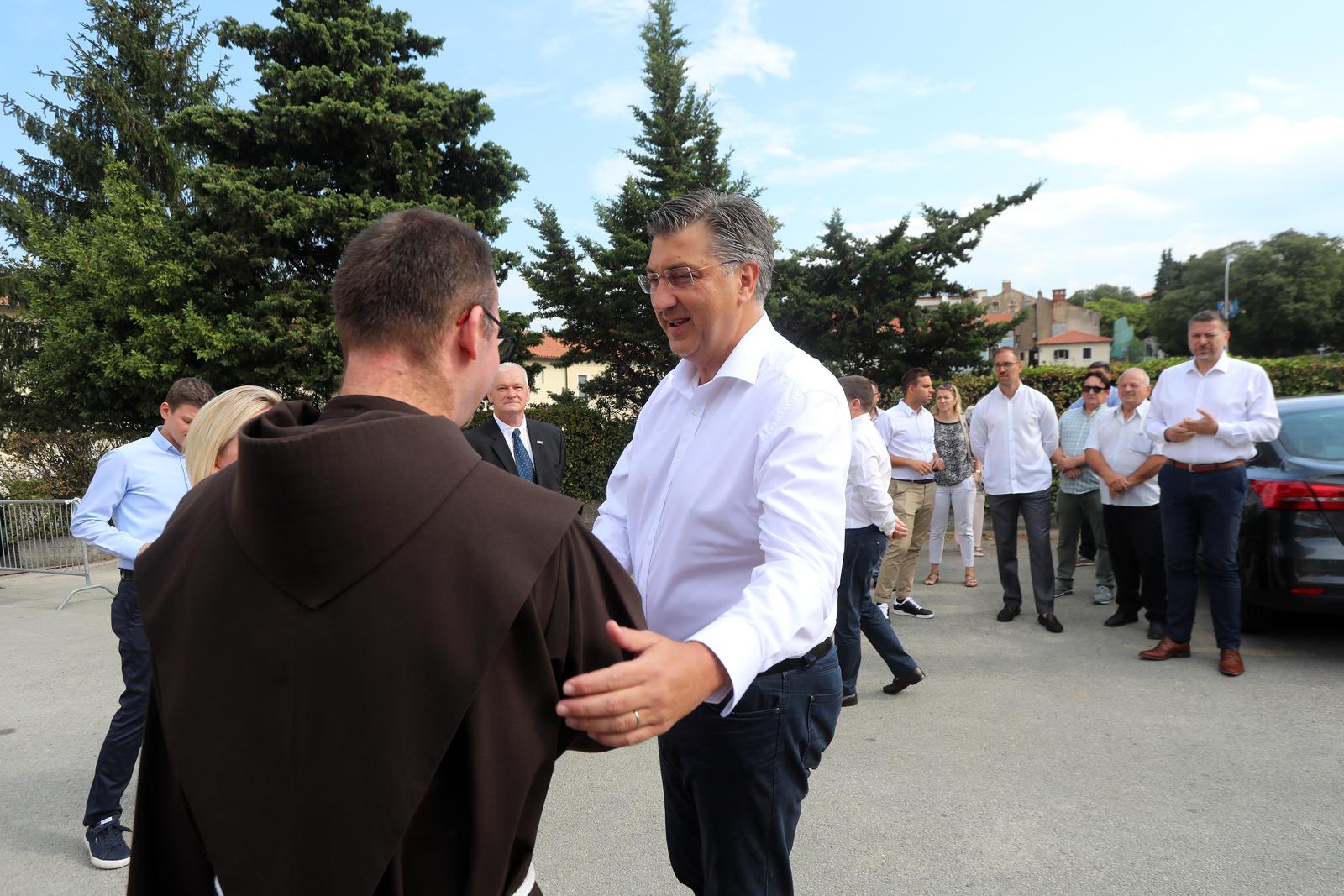 Premijer Plenković na misi u Svetištu Majke Božje Trsatske povodom blagdana Velike Gospe