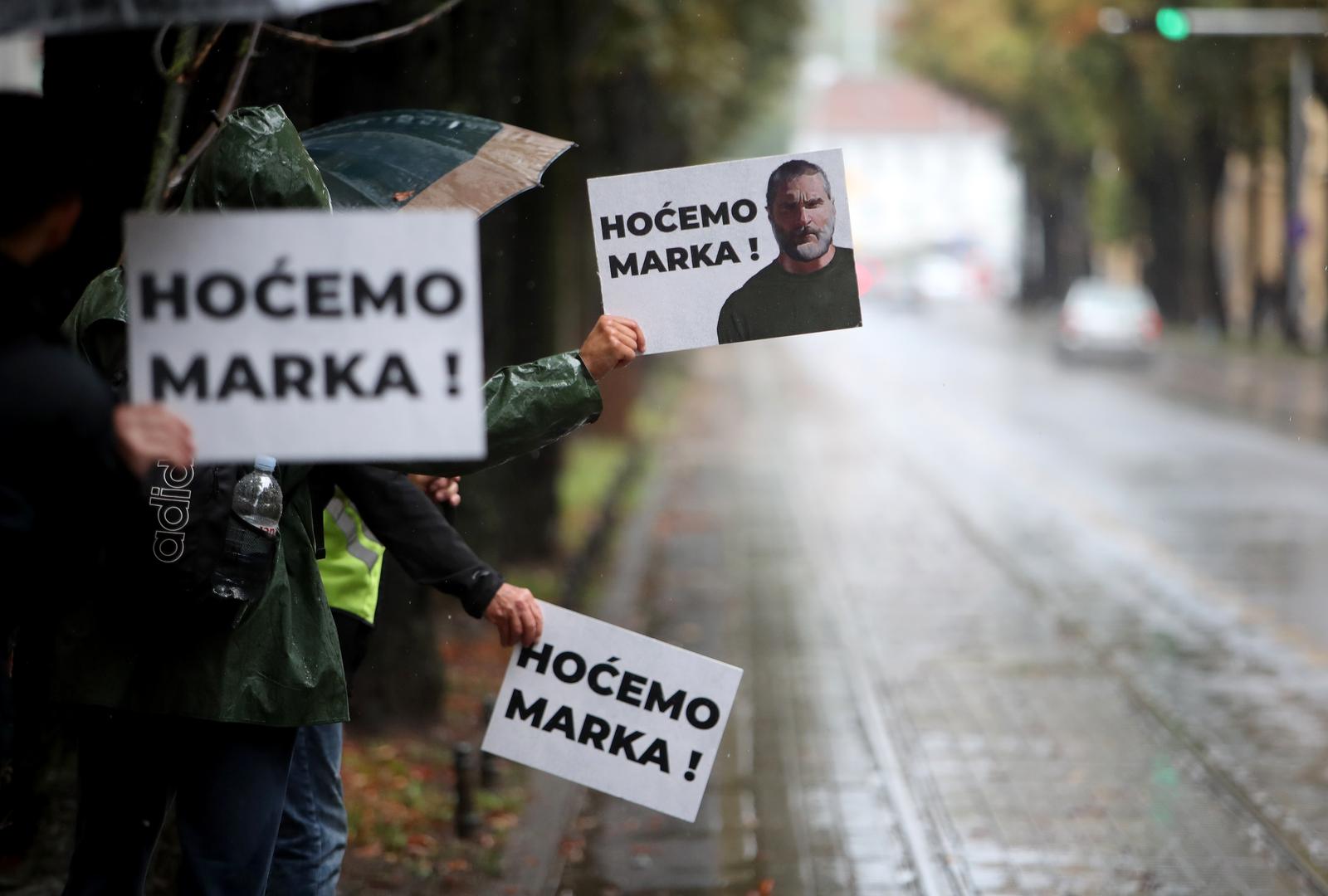 Zagreb: Uoči početka optužnog vijeća za Marka Franciškovića, okupili su se njegovi istomišljenici Zagreb: Uoči početka optužnog vijeća za Marka Franciškovića, okupili su se njegovi istomišljenici