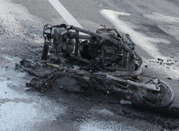 Koprivnica: U prometnoj nesre?i u Koprivnici moped izgorio u potpunosti