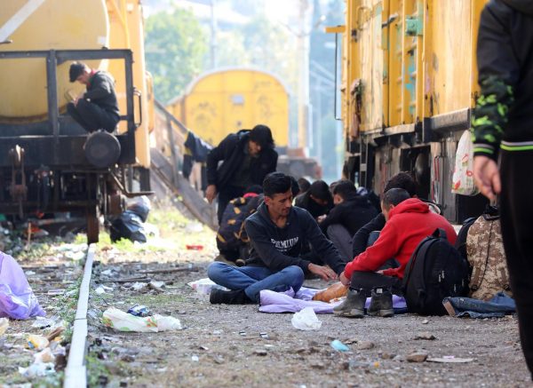 Migranti na željezničkom kolodvoru u Rijeci
