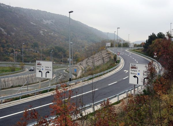 Rijeka: Izlazni krak rije?ke obilaznice na ?voru Orehovica zavren, ali nije puten u promet