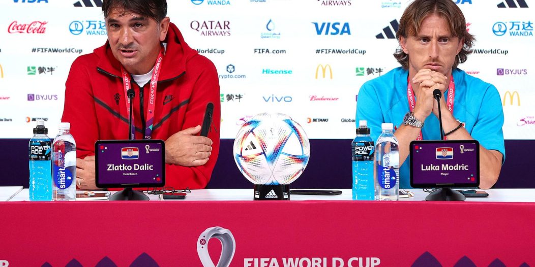 KATAR 2022 – Zlatko Dalić i Luka Modrić održali konferenciju za medije KATAR 2022 – Zlatko Dalić i Luka Modrić održali konferenciju za medije